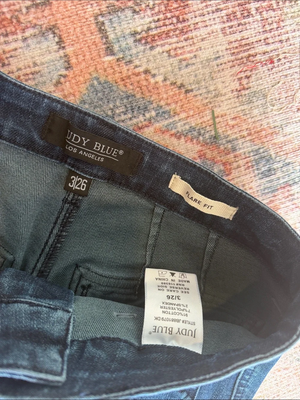 Judy Blue Dark Blue Bootcut Flare Jeans